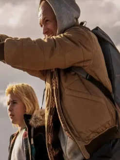 Taron Egerton Brown She Rides Shotgun 2025 Jacket