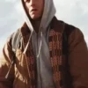 Taron Egerton She Rides Shotgun 2025 Brown Jacket