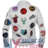 Team Basketball All Leather Jacket