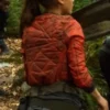 The 100 S02 Raven Reyes Bomber Quilted Jacket