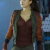 The 100 S02 Raven Reyes Quilted Bomber Jacket