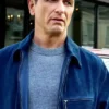 The Beast in Me S01 Matthew Rhys Blue Suede Jacket