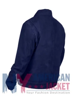 The Beast in Me S01 Rhys Matthew Blue Suede Jacket