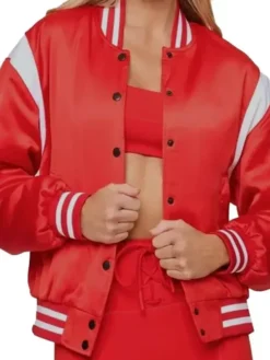 The Real Housewives of Orange County Emily Simpson Bomber Red Jacket