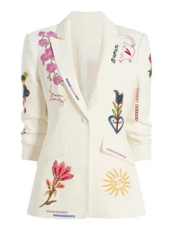 The Today Show Trisha Summer Yearwood White Love Blazer