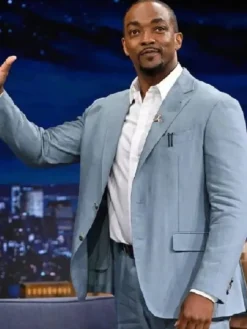 The Tonight Show S12 Anthony Mackie Blue Blazer