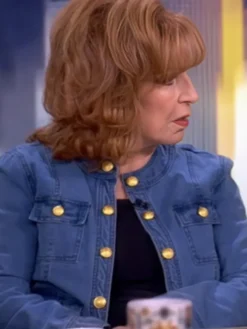 The View 2025 Collarless Joy Behar Denim Jacket