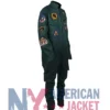Top Gun Val Costume Kilmer Green Uniform Jumpsuit