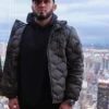 UFC 322 Islam Makhachev Quilted Black Jacket