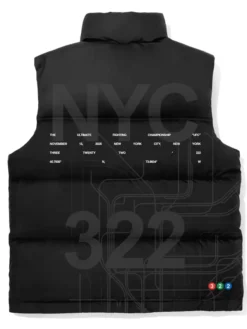 UFC 322 Metro Full-Zip Puffer Black Vest