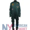 Val Kilmer Top Gun Uniform Green Costume Jumpsuit