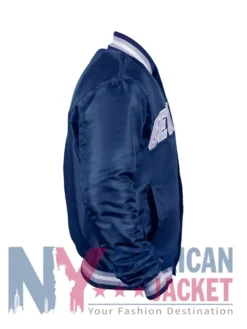 Varsity Satin Blue Georgetown Jacket