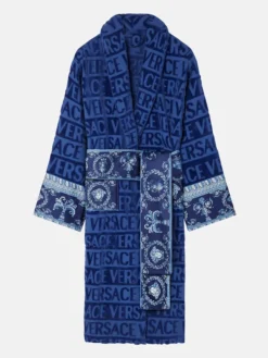 Versace Baroque Blue Bathrobe
