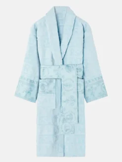 Versace Baroque Light Blue Bathrobe