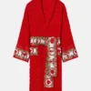 Versace Baroque Red Bathrobe