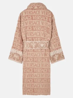 Versace Beige Baroque Bathrobe