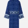 Versace Blue Baroque Bathrobe