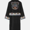 Versace Crystal Coral Theatre Embroidered Bathrobe
