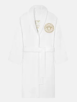 Versace Medusa Gala White Bathrobe