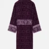 Versace Purple Baroque Bathrobe