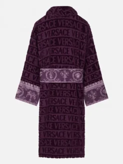 Versace Purple Baroque Bathrobe