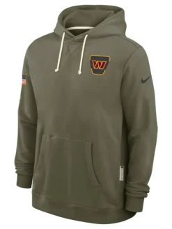 Washington Commanders Salute to Service 2025 Olive Hoodie
