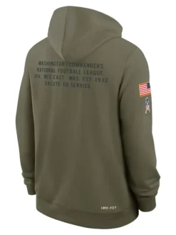 Washington Commanders Salute to Service Olive 2025 Hoodie