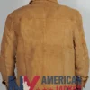 Wes Bentley Yellowstone Shirt Suede Trucker Jacket