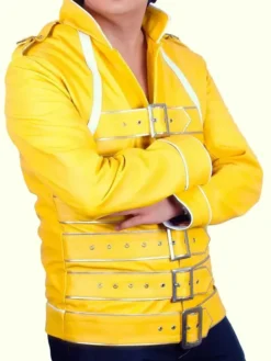 Yellow Freddie Mercury Leather Jacket