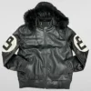 8 Ball Bomber Multiple Colors Unisex Hooded Leather Jacket