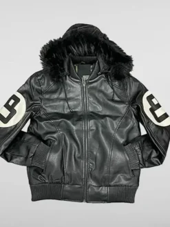 8 Ball Bomber Multiple Colors Unisex Hooded Leather Jacket