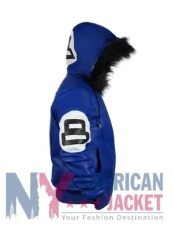 8 Ball Multiple Colors Unisex Bomber Leather Hooded Jacket