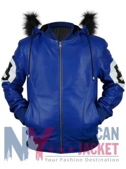 8 Ball Multiple Hooded Colors Unisex Bomber Leather Jacket