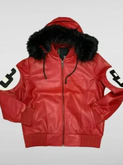 8 Ball Multiple Unisex Hooded Colors Bomber Leather Jacket