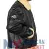 Alden Shearling Black Bomber SF Jacket