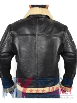Alden Shearling Black SF Bomber Jacket