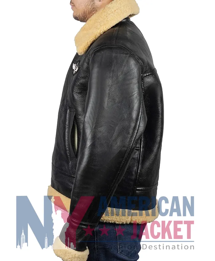 Alden Shearling Bomber Black SF Jacket