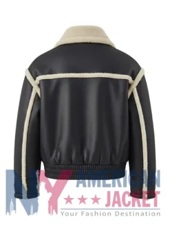 Aviator Leather Black with Jacket Fur Collar