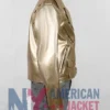 Biker Cheryl Golden Metallic Jacket