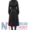 Black Leather Trench Coat Women's