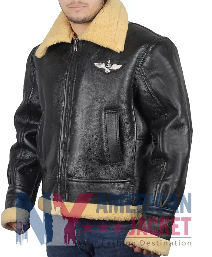 Bomber Alden Shearling Black SF Jacket