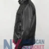 Cafe Racer Men’s Real Leather Black Biker Field Jacket