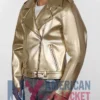 Cheryl Biker Golden Metallic Jacket