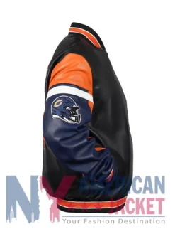 Chicago Bears Bomber Leather Jacket