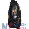 Chicago Blackhawks Animal Patches Varsity Black Jacket