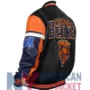 Chicago Bomber Leather Bears Jacket