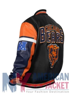 Chicago Bomber Leather Bears Jacket