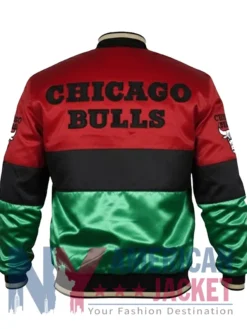 Chicago Bulls 75th Anniversary Satin Color Block Jacket
