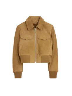Stella Kidd Chicago Fire Season14 2024 Miranda Rae Mayo Brown Suede Jacket