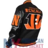 Cincinnati Bengals Rib Mashup Varsity Wool-Leather Jacket